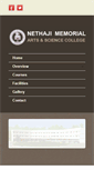 Mobile Screenshot of nemmaranethajicollege.com