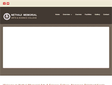 Tablet Screenshot of nemmaranethajicollege.com